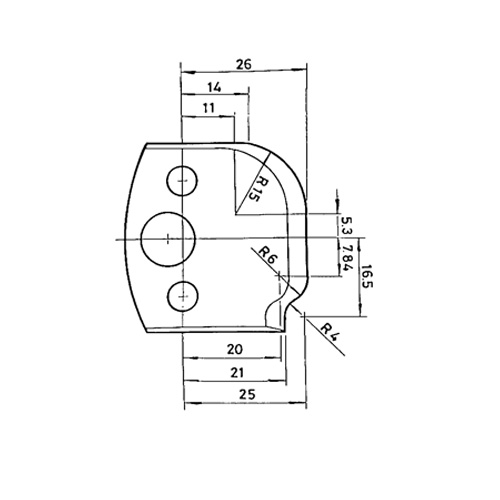 Abweiser, B= 40 mm (1 Paar) Nr. 47