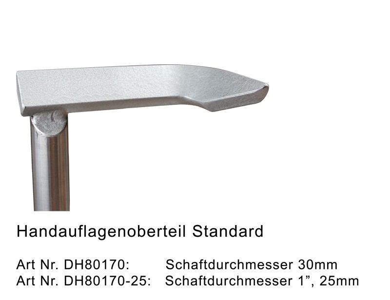 Handauflagenoberteil, Standard, Schaft Ø 30mm