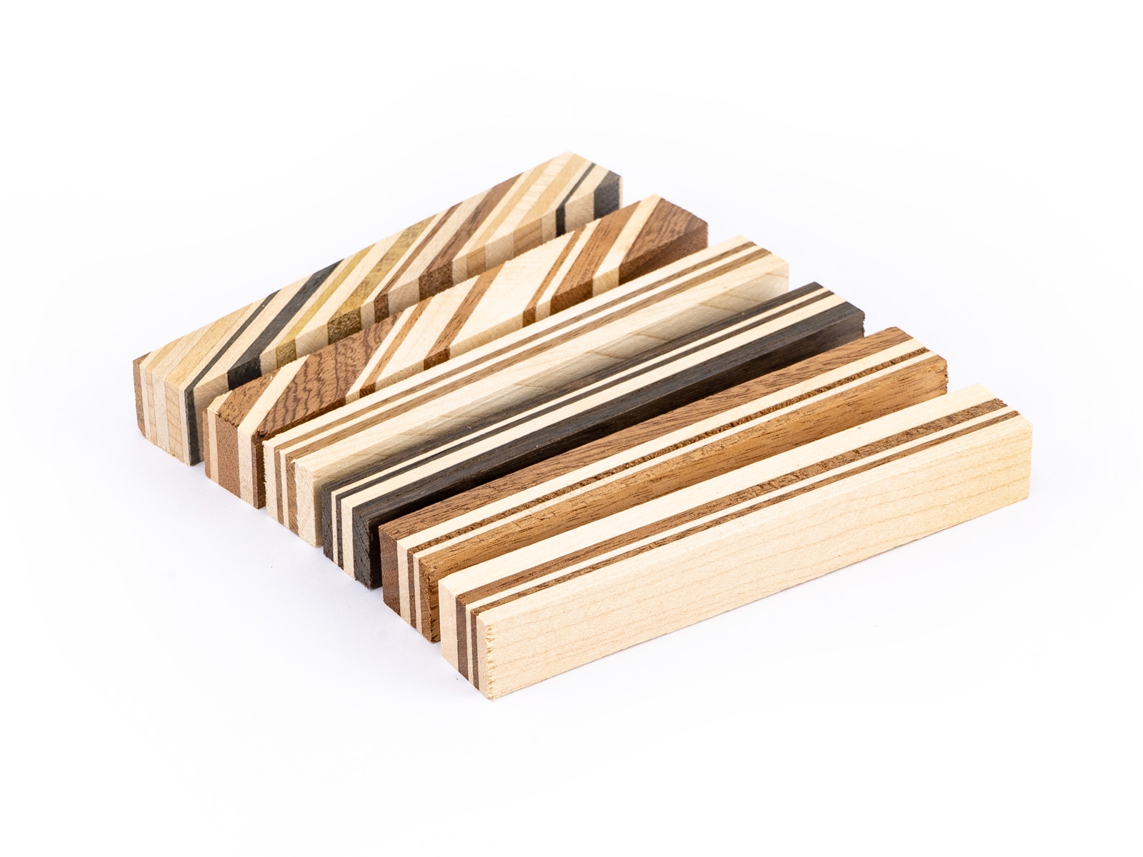 Drechselholz verleimt SET 6-teilig