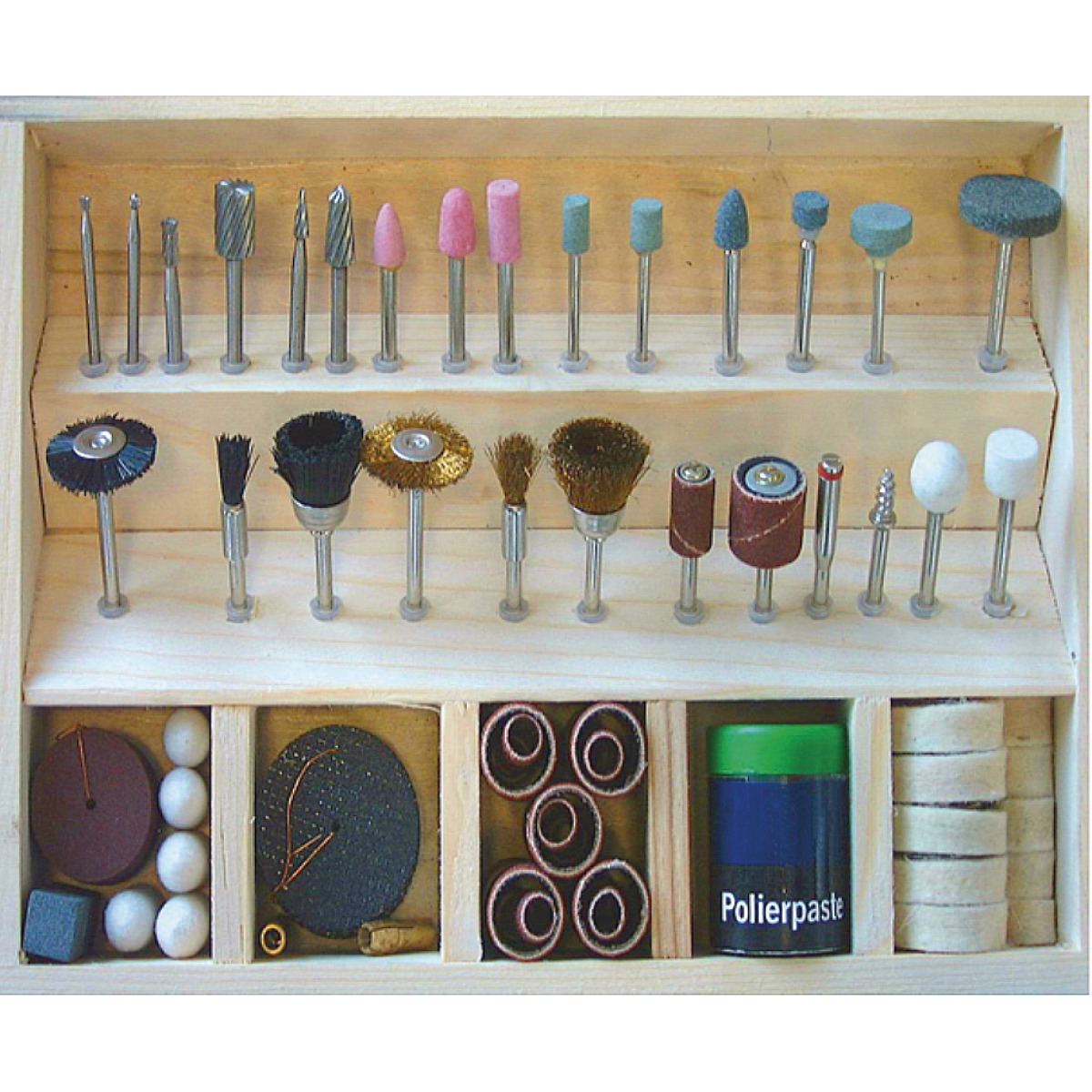 Holzstar Werkzeug-Set 103-teilig im Holzkoffer