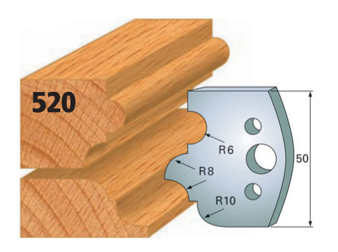 Abweiser, B= 50 mm (1 Paar) Nr. 520
