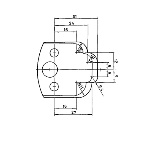 Abweiser, B= 40 mm (1 Paar) Nr. 23