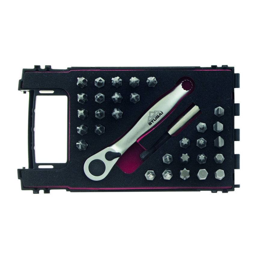 STUBAI Minibit Ratschen-SET 32-teilig