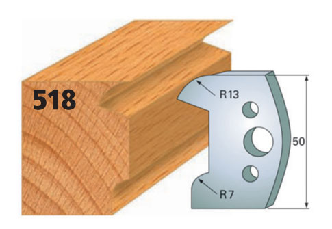 Abweiser, B= 50 mm (1 Paar) Nr. 518