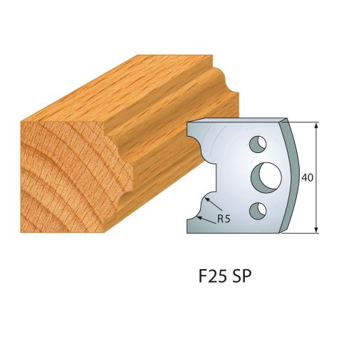 Profilmesser, B= 40 mm (1 Paar) Nr. 25