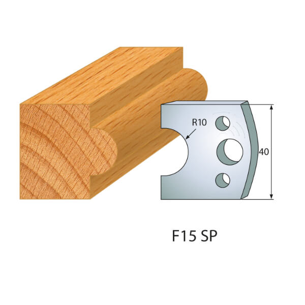 Profilmesser, B= 40 mm (1 Paar) Nr. 15