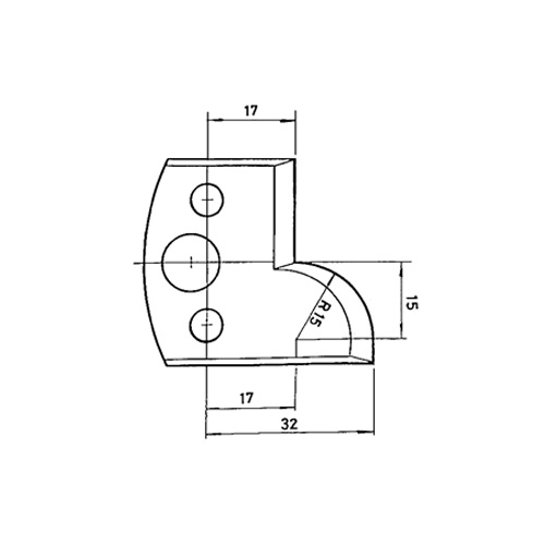 Abweiser, B= 40 mm (1 Paar) Nr. 57