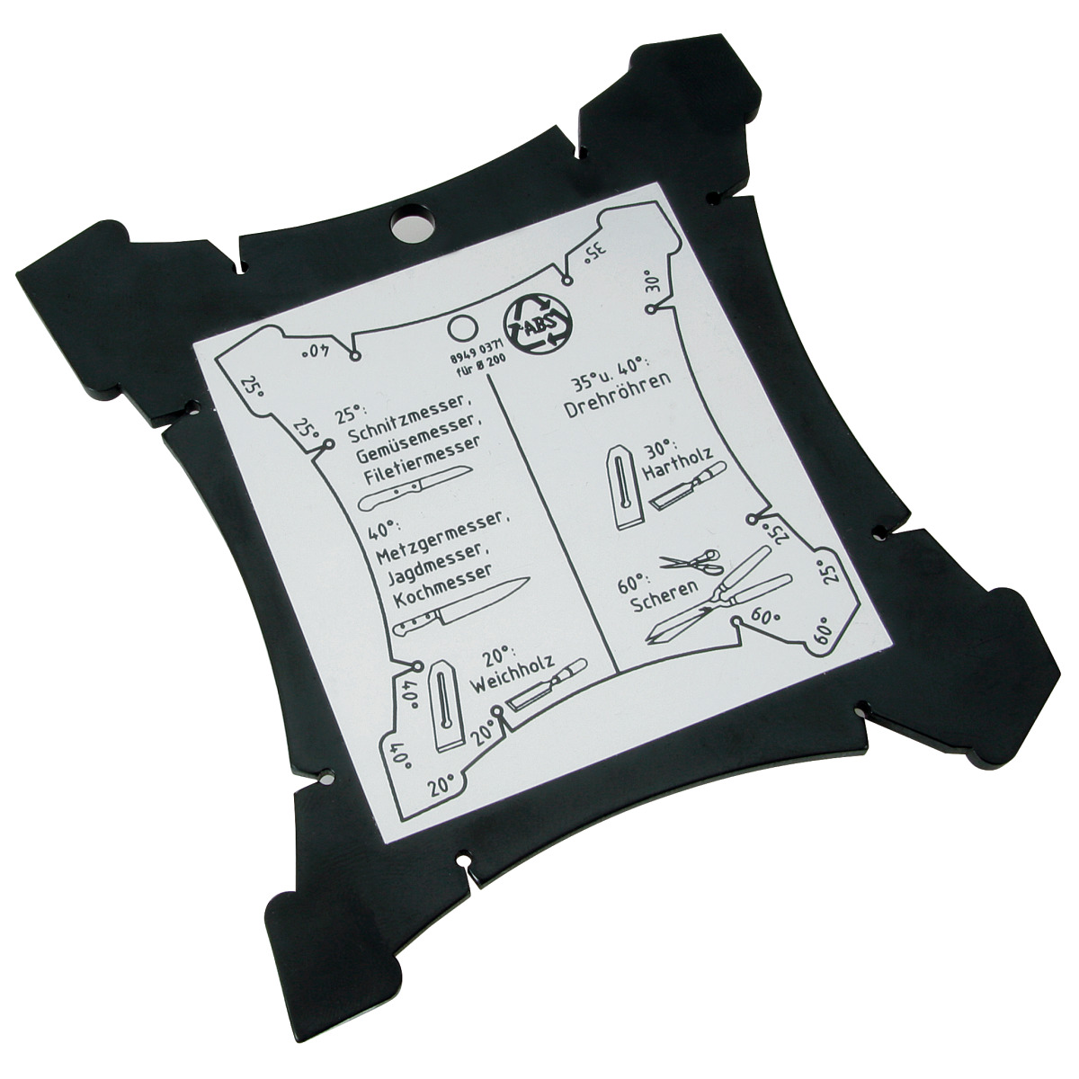 Holzkraft Winkellehre für Schleifstein Ø 250 mm