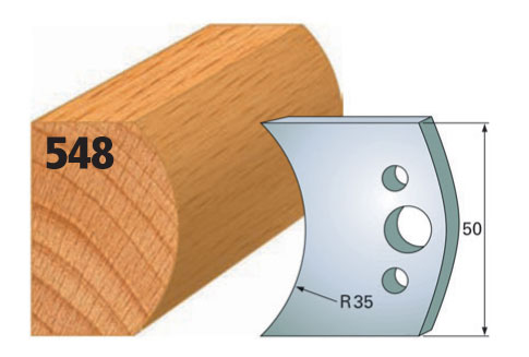 Profilmesser, B= 50 mm (1 Paar) Nr. 548