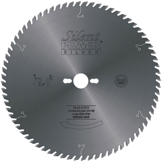 HW-Feinschnitt Sägeblatt D=250mm