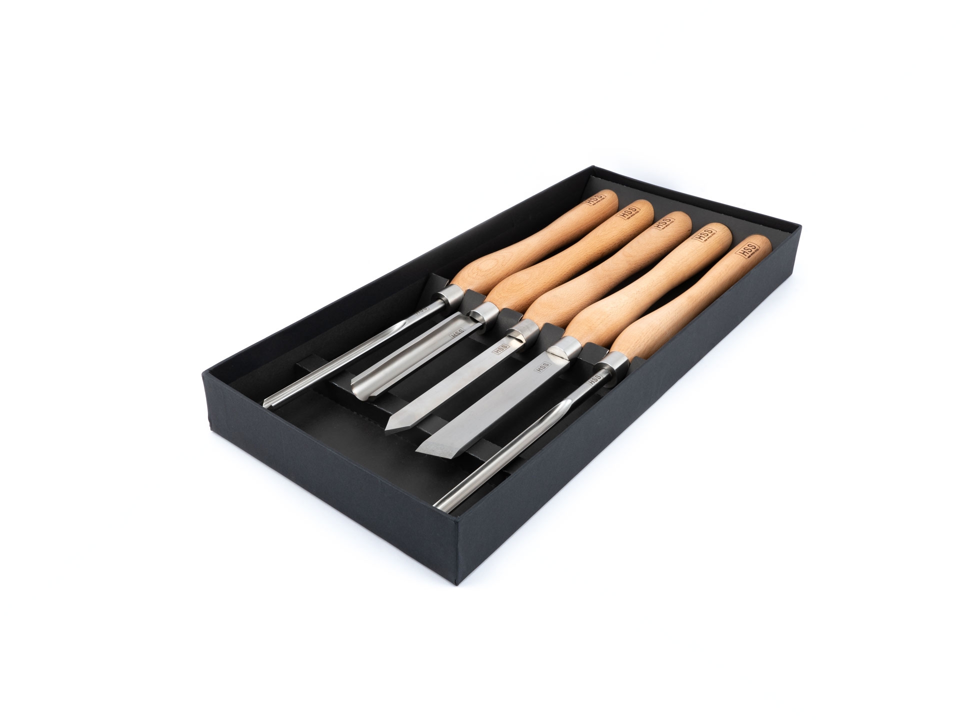 BASIC-LINE Drechselmesser HSS M2-KRYO Einsteiger-SET 5-teilig