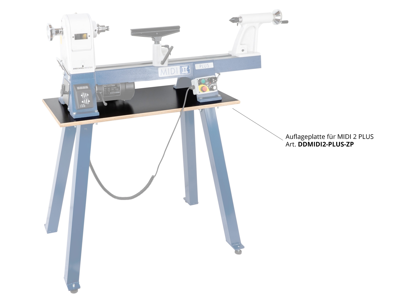 DRECHSELMEISTER Auflageplatte für MIDI 2 PLUS
