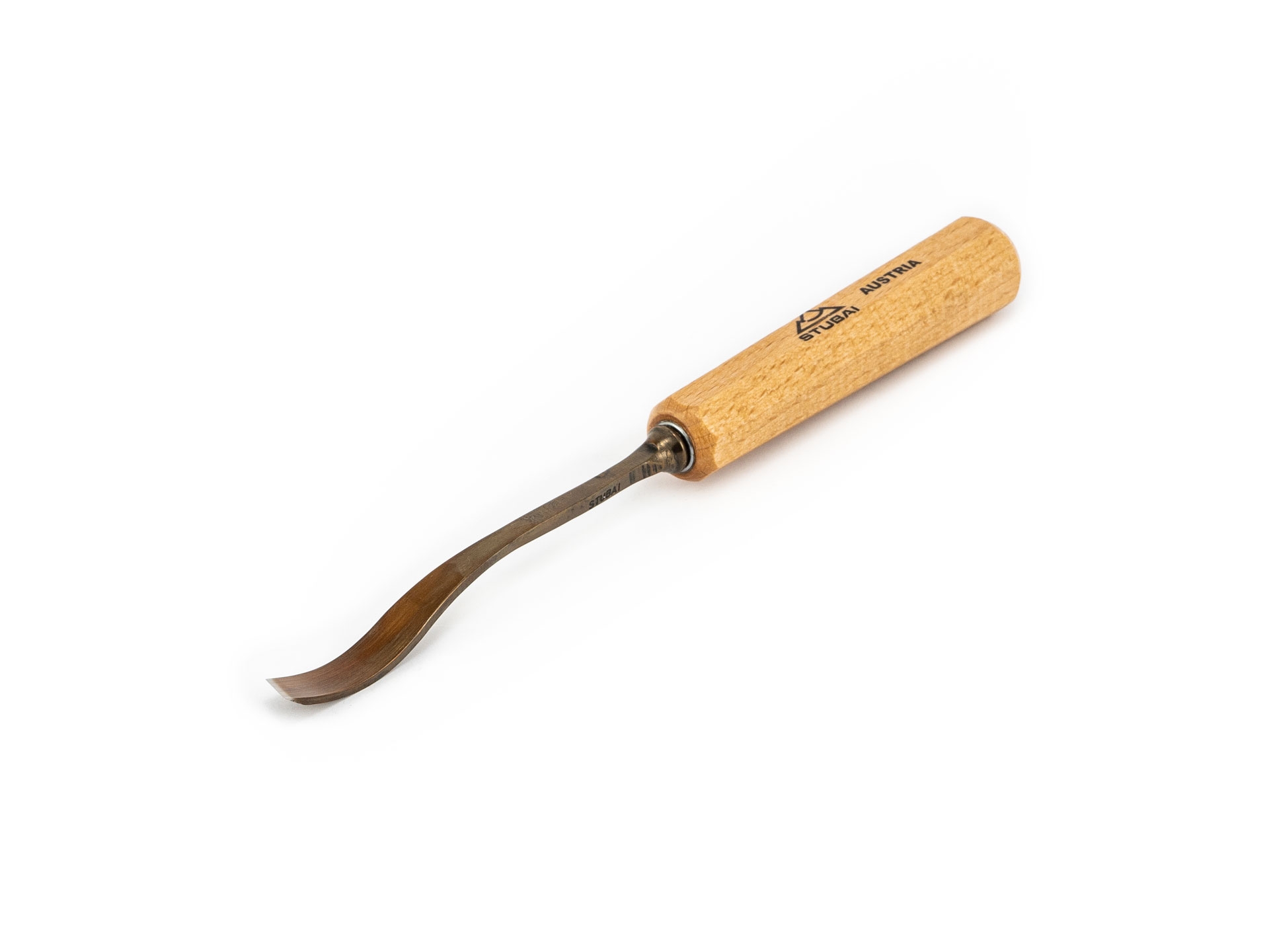 STUBAI Gekröpftes rechtsschräges Balleisen STICH 1 / 2 mm