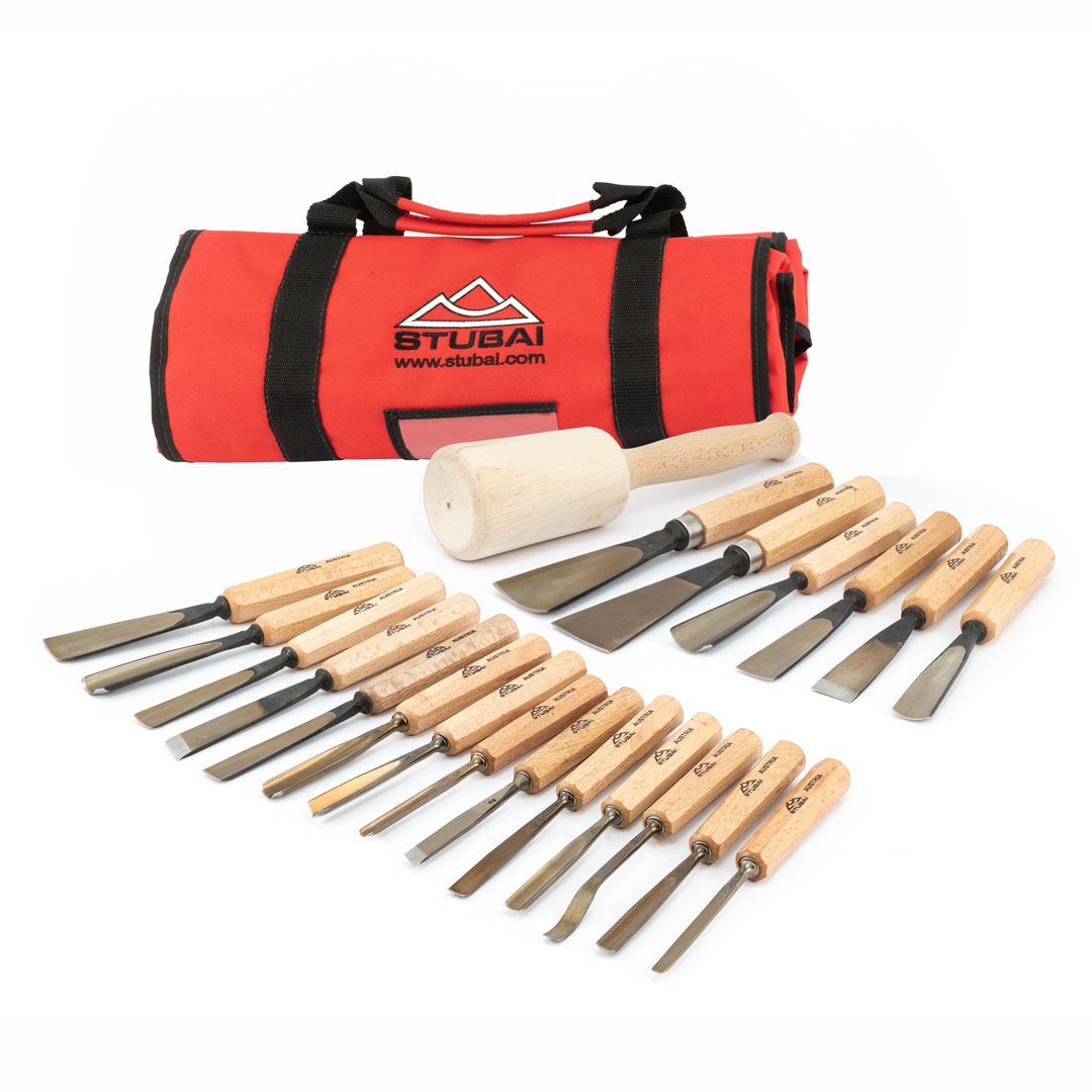 STUBAI Schnitzeisen SET 21-teilig