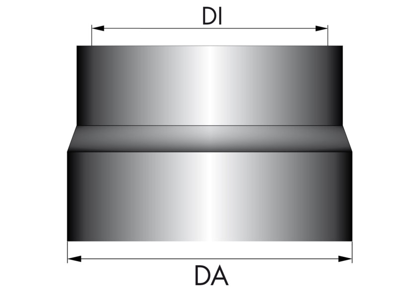 Reduzierung-Schnellkupplung DA120 mm/DI 100 mm