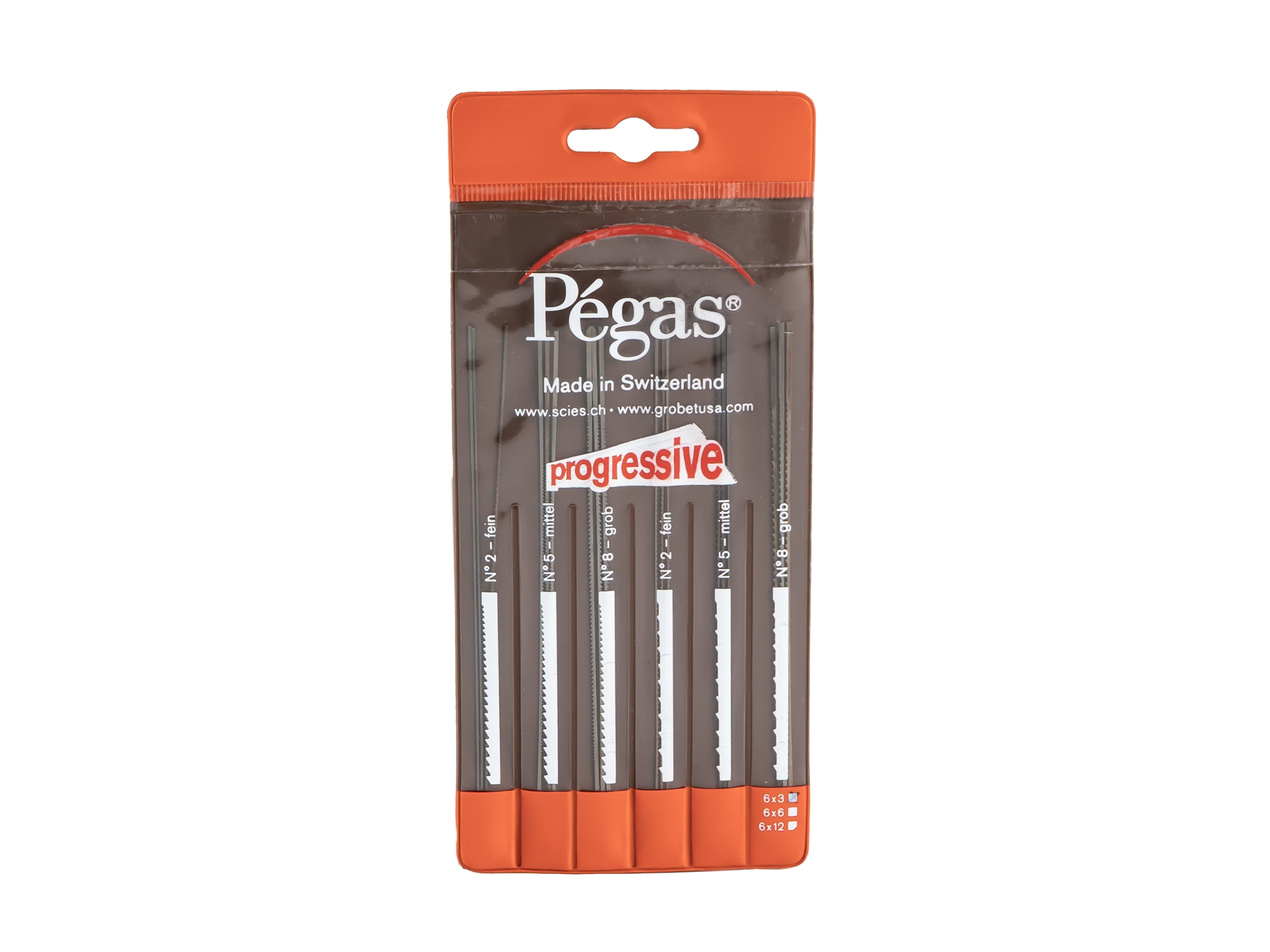 PEGAS Laubsägeblätter SET Progressiv 90.6X6PR