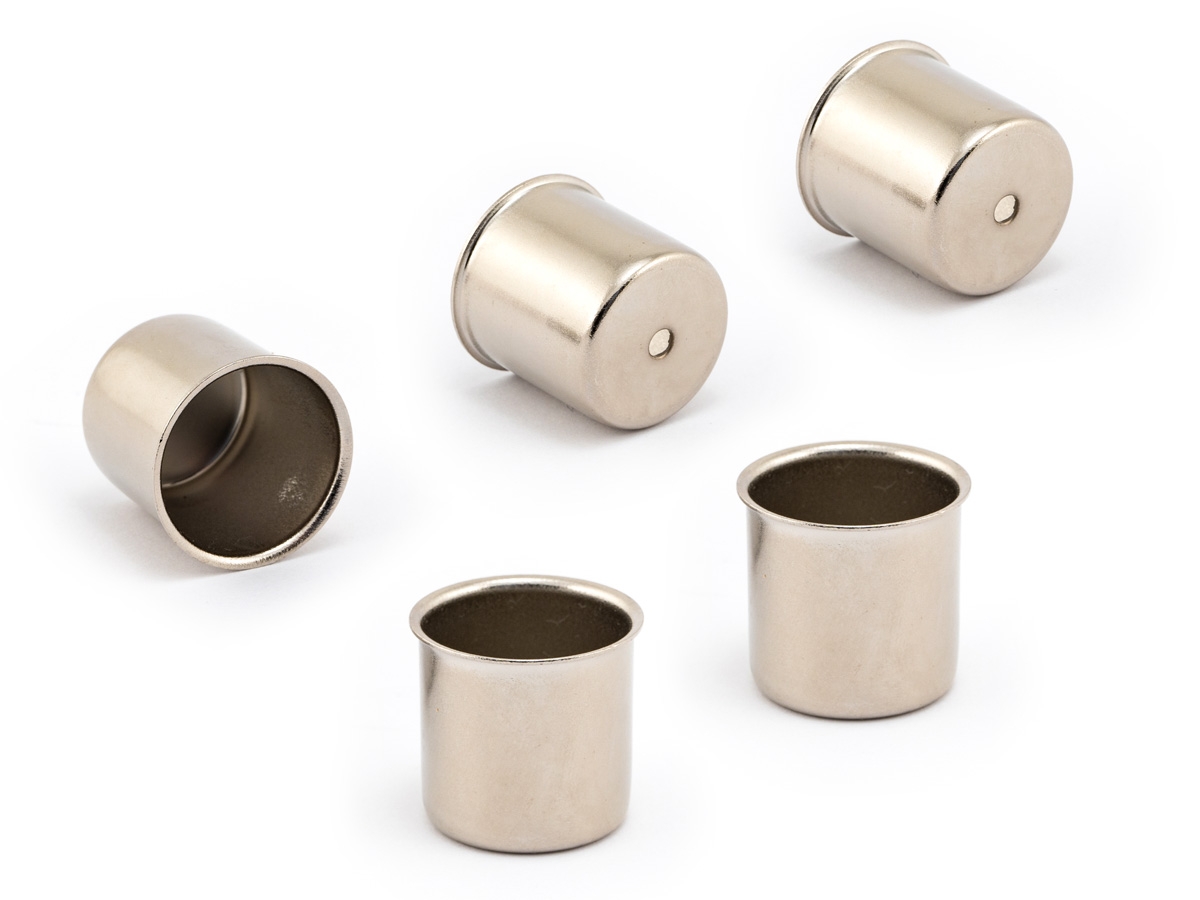 Kerzenhalter / Kerzentüllen (5 Stk.) NICKEL