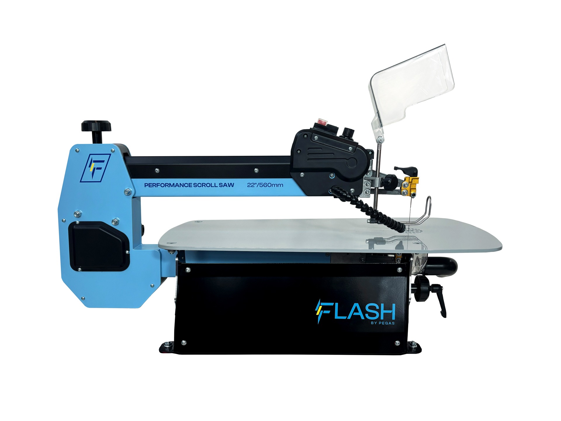 FLASH Dekupiersäge PERFORMANCE 22" / 560 mm mit Untergestell