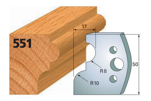 Abweiser, B= 50 mm (1 Paar) Nr. 551