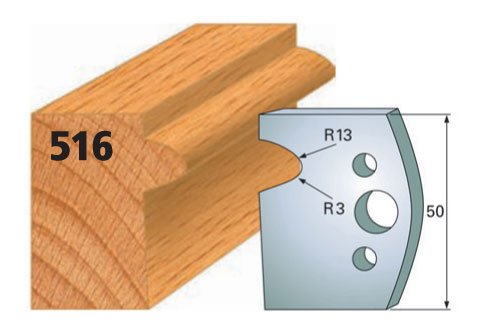 Abweiser, B= 50 mm (1 Paar) Nr. 516