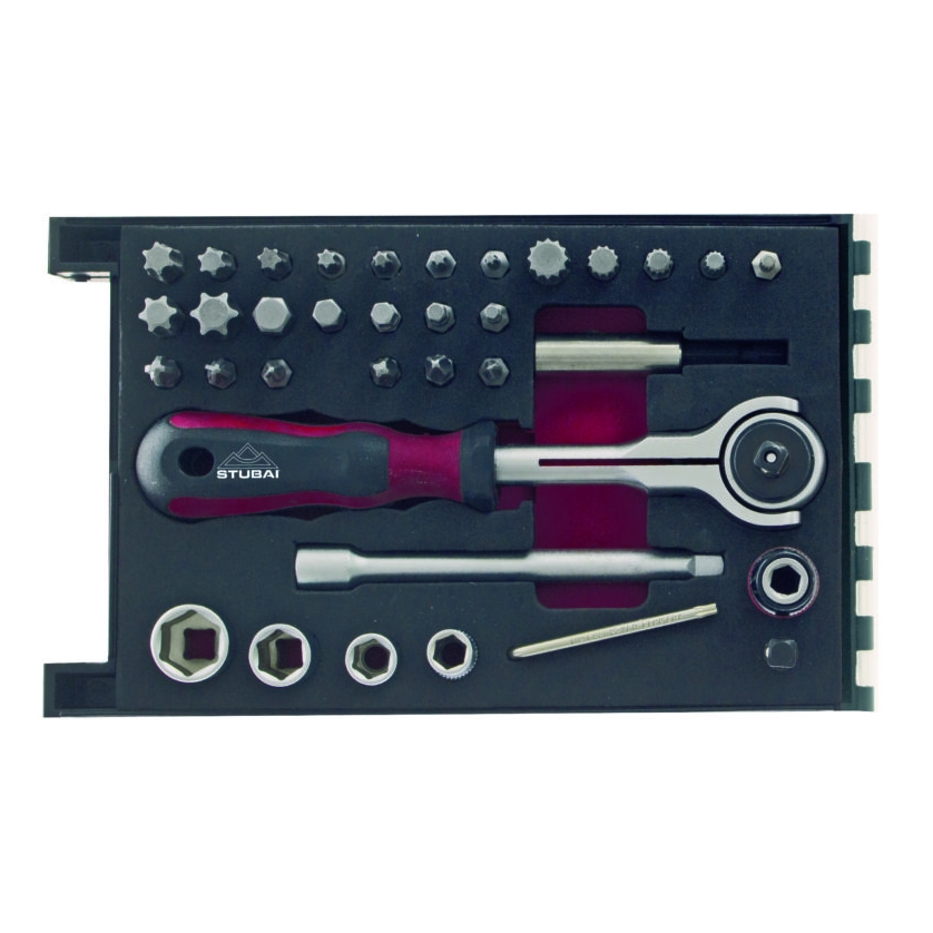 STUBAI Schwenkkopf Ratschen-SET 35-teilig