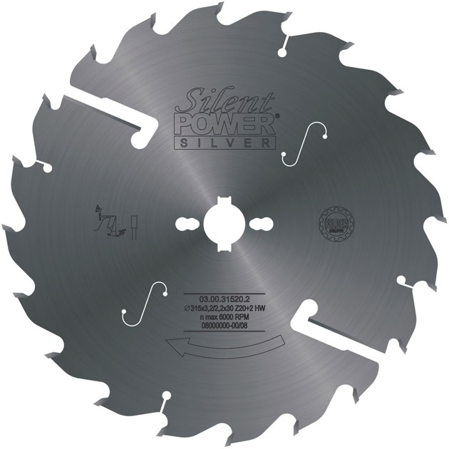 HW Profi Längsschnitt Sägeblatt Silent-Power® Silver