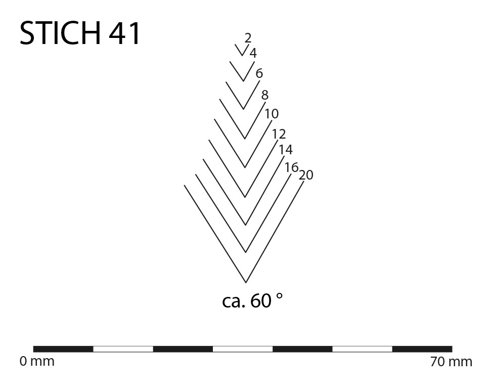 STUBAI Gekröpfter Gaissfuss STICH 41 / 10 mm