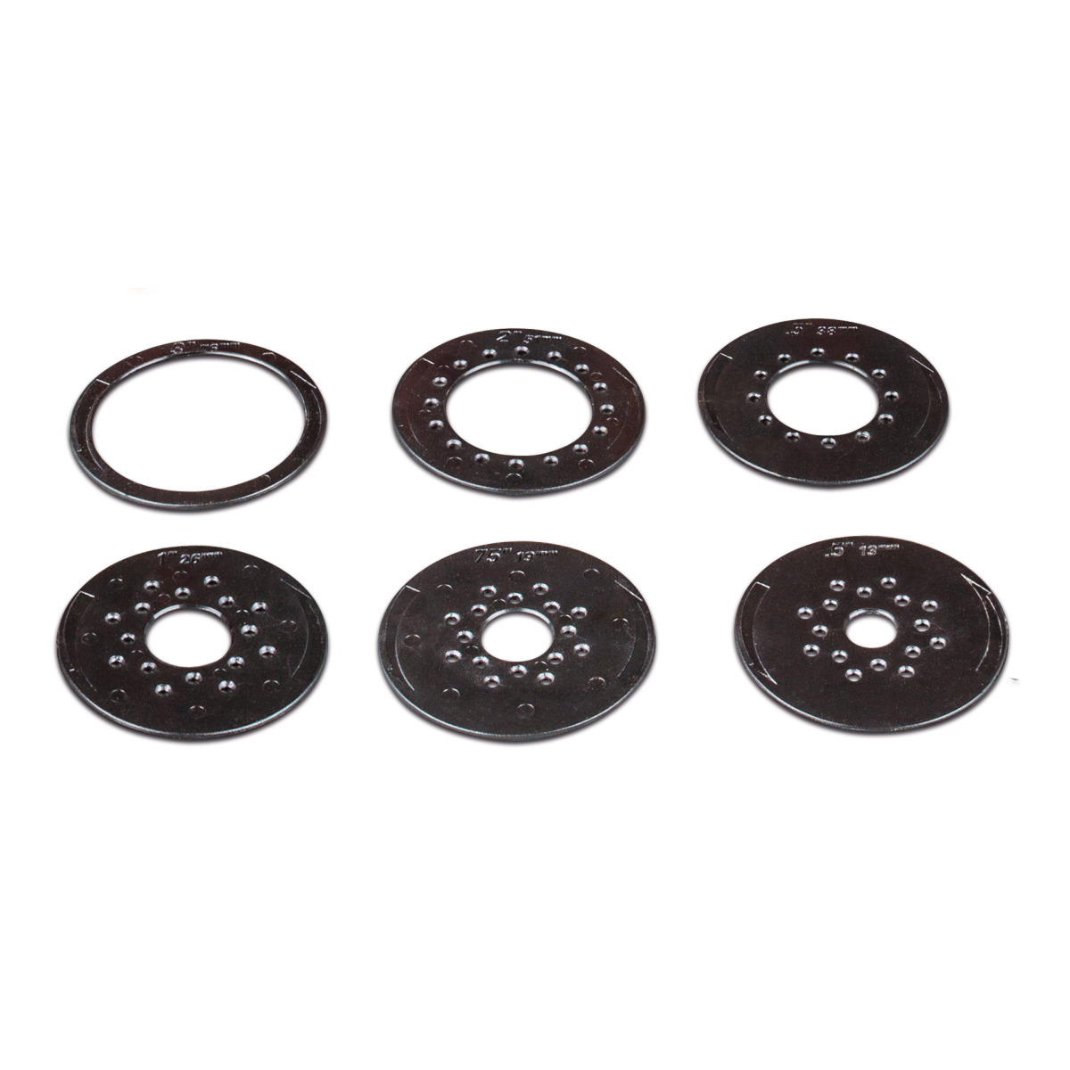 Holzstar Tischeinlagen-Set Ø 13/19/26/38/51/76 mm