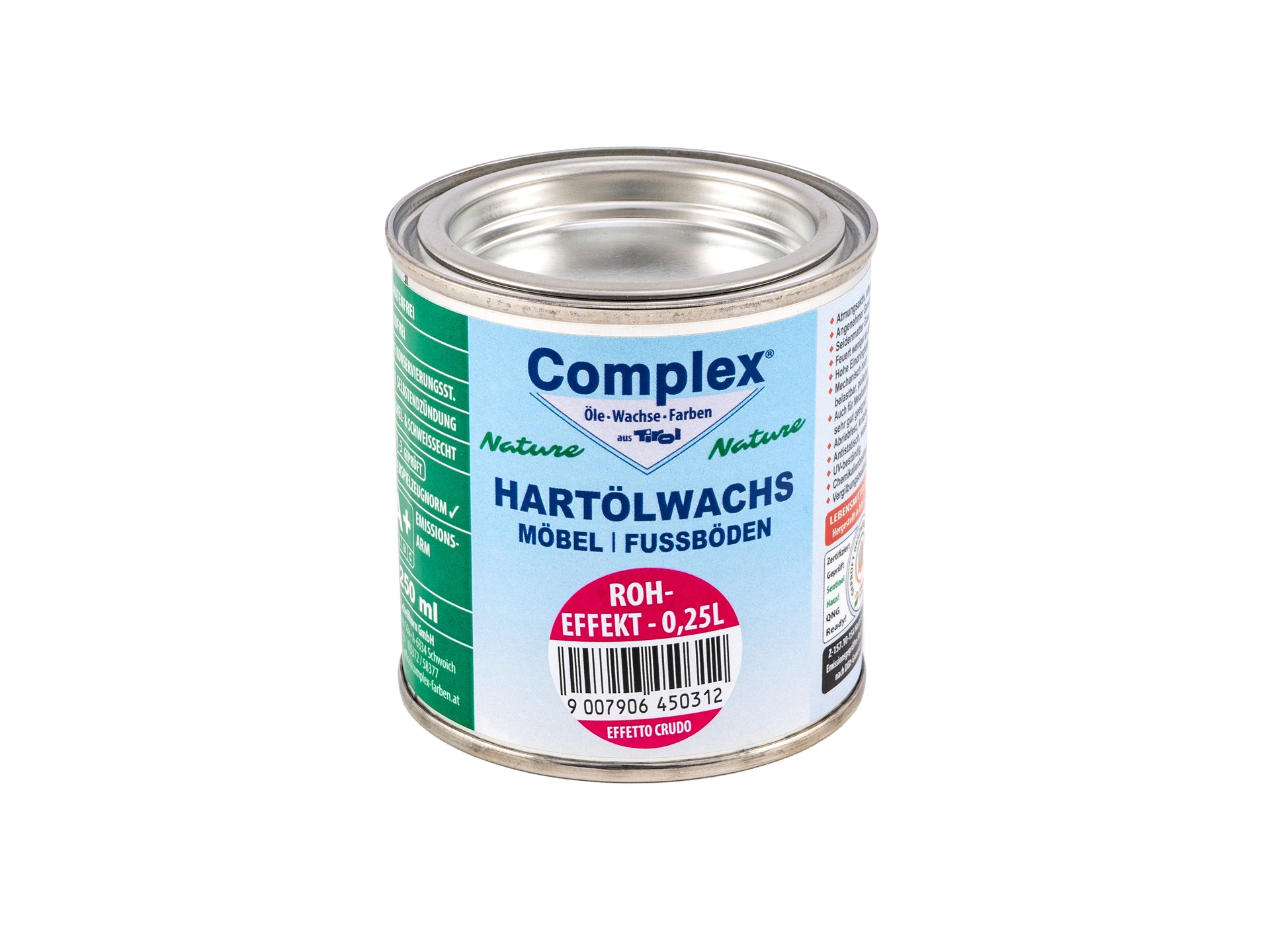 COMPLEX Hartölwachs Roheffekt, 0,25 l
