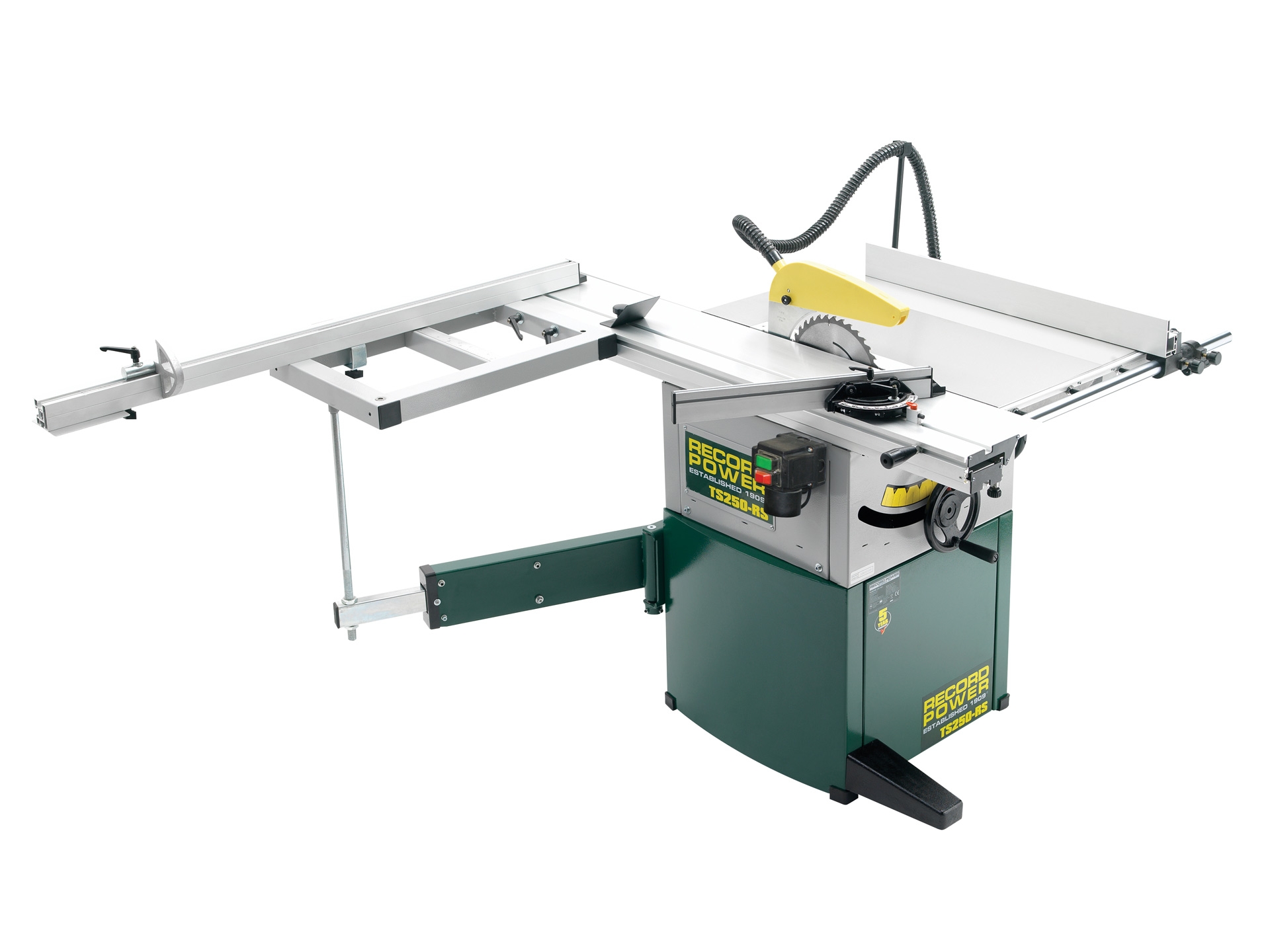RECORD POWER Tischkreissäge TS250RS mit Auslegertisch