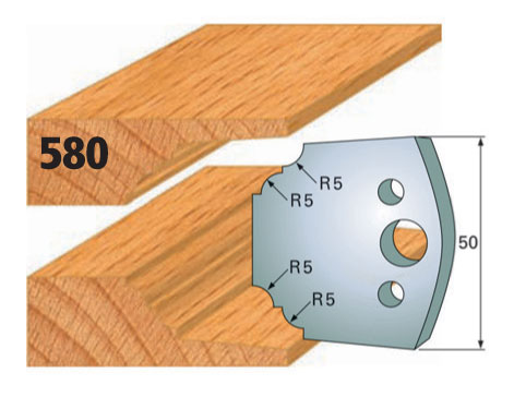 Profilmesser, B= 50 mm (1 Paar) Nr. 580
