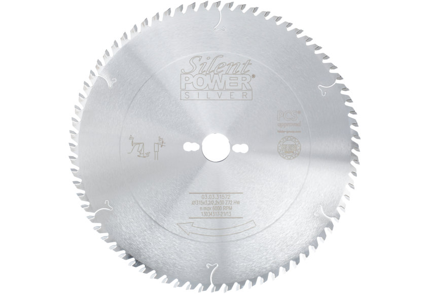 SET: Silent-Power® Silver | Rohzuschnitt Sägeblatt Silent Power