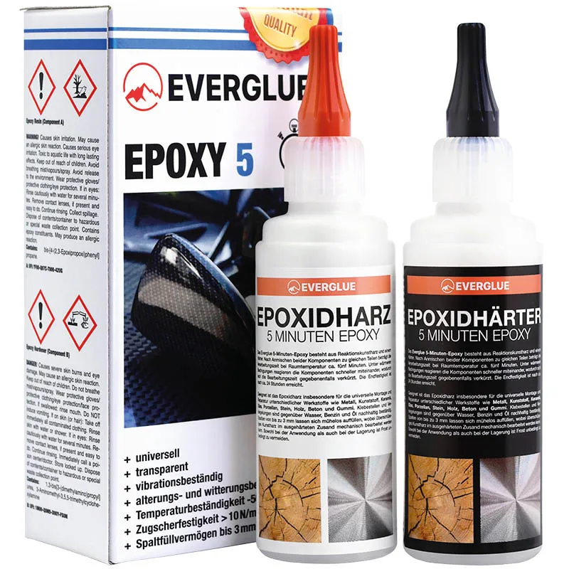 Everglue 2K 5-Minuten-Epoxy Epoxidharz 200g