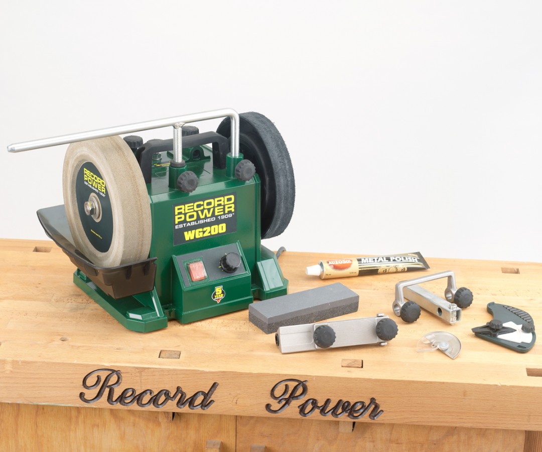 RECORD POWER Nass-Schleifmaschine WG200 SET-Aktion