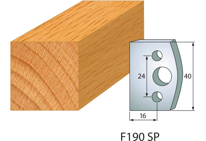 Falzmesser, B= 40 mm, L= 16 mm (1 Paar)