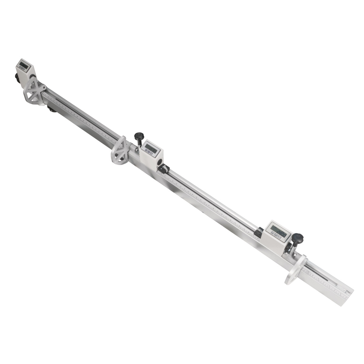 Holzkraft Längsanschlag mit drei LCD-Anzeigen der Anschlagposition