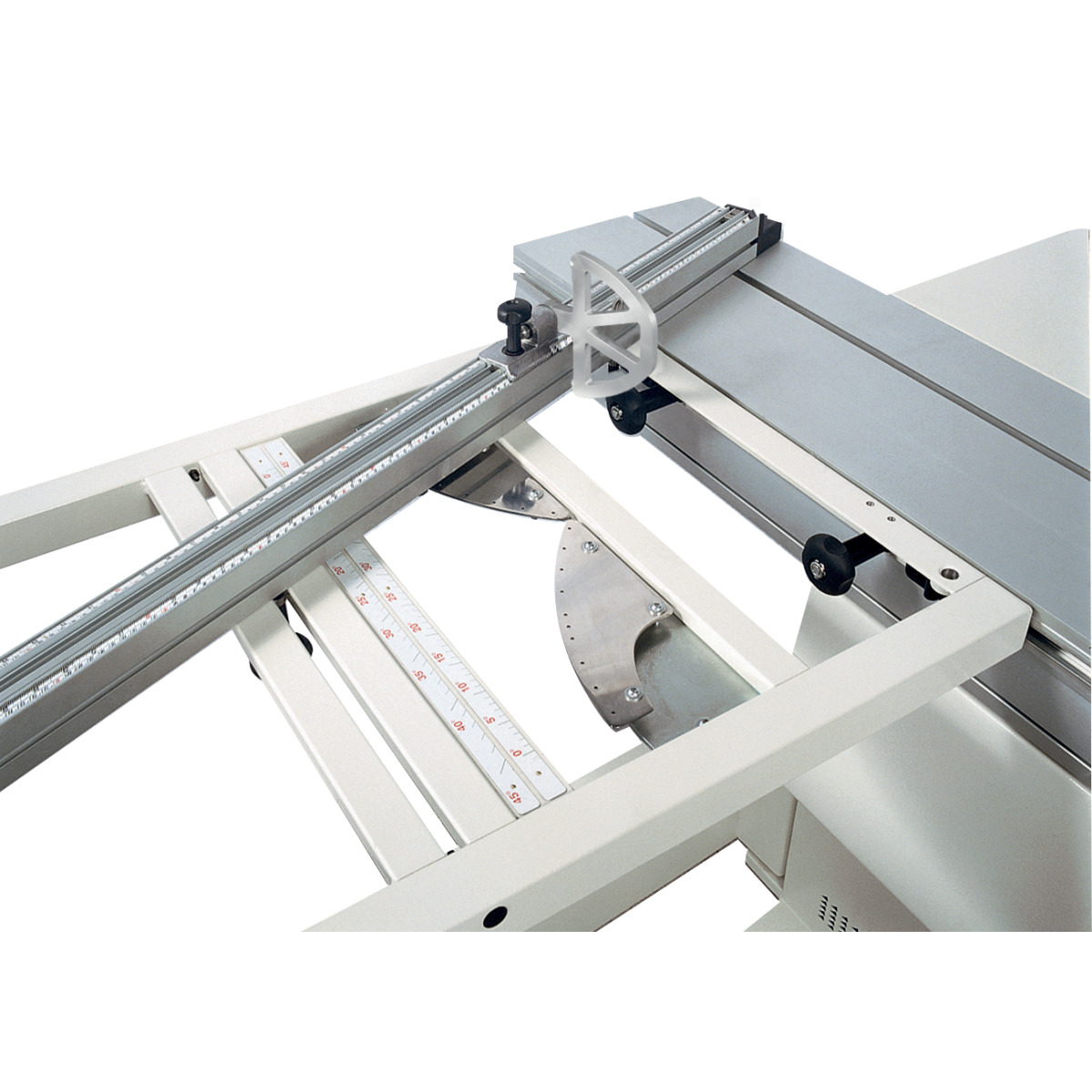 Holzkraft Gradrastereinteilung am Besäumrahmen