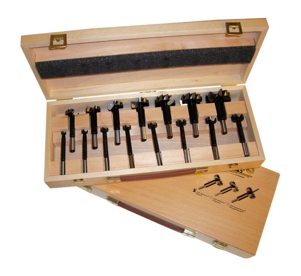 WS-Bormax 2.0-Satz 15-teilig im Holzkoffer
