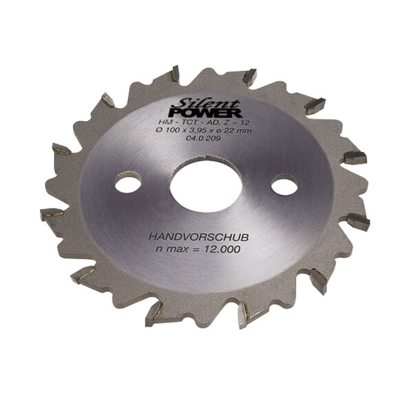 HM-Nutfräser D=100 x 3.95 x d=22 mm, Z12