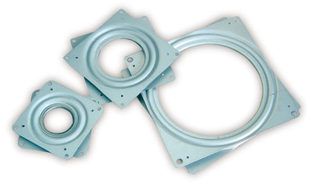 Drehtellerlager quadratisch, 76 mm x 76 mm | Diagonale: 102 mm