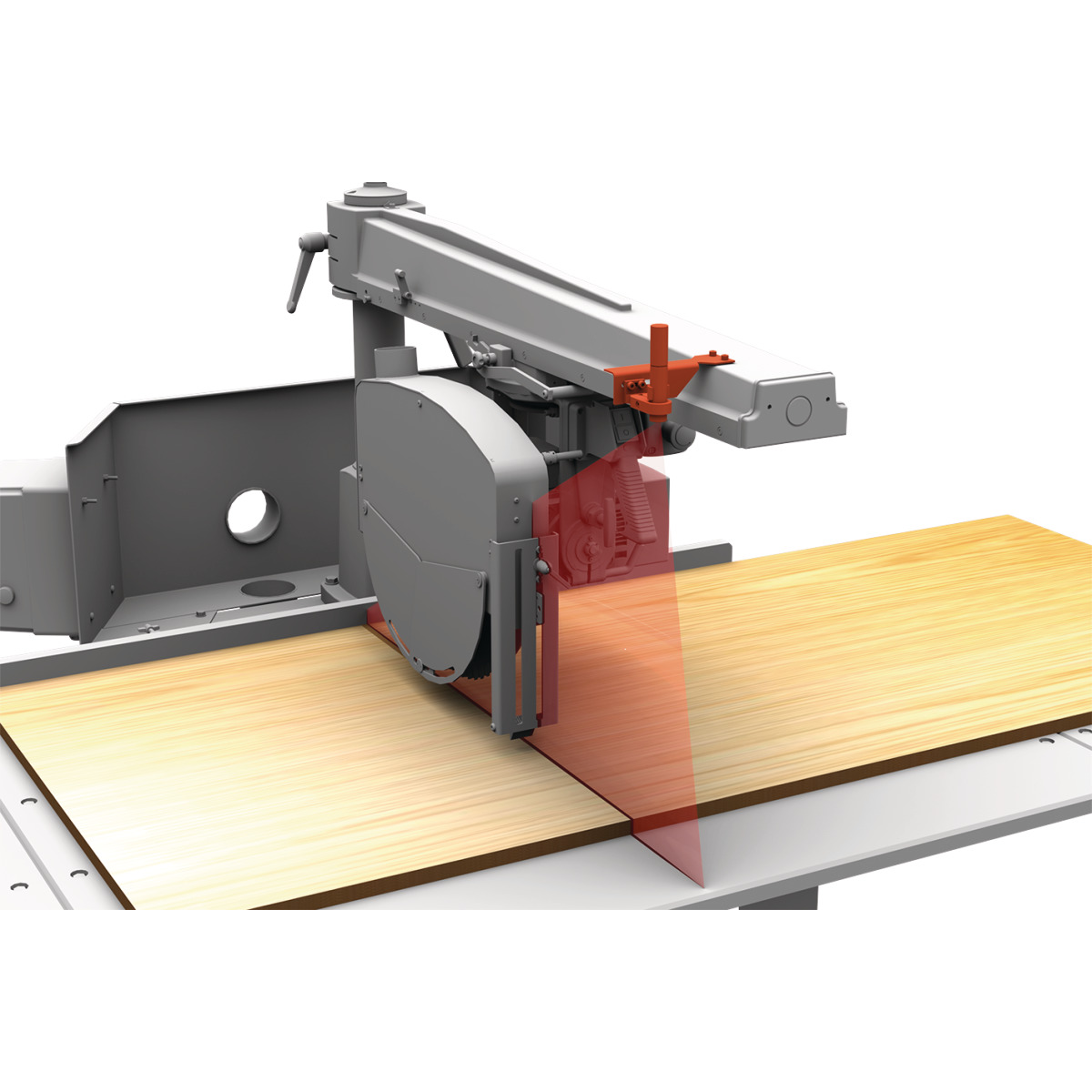 Holzkraft Schnittlinienlaser mit Anbausatz