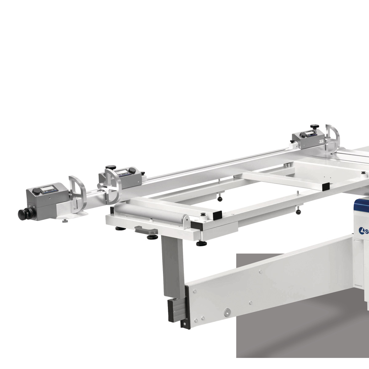 Holzkraft Längsanschlag mit drei LCD-Anzeigen der Anschlagposition