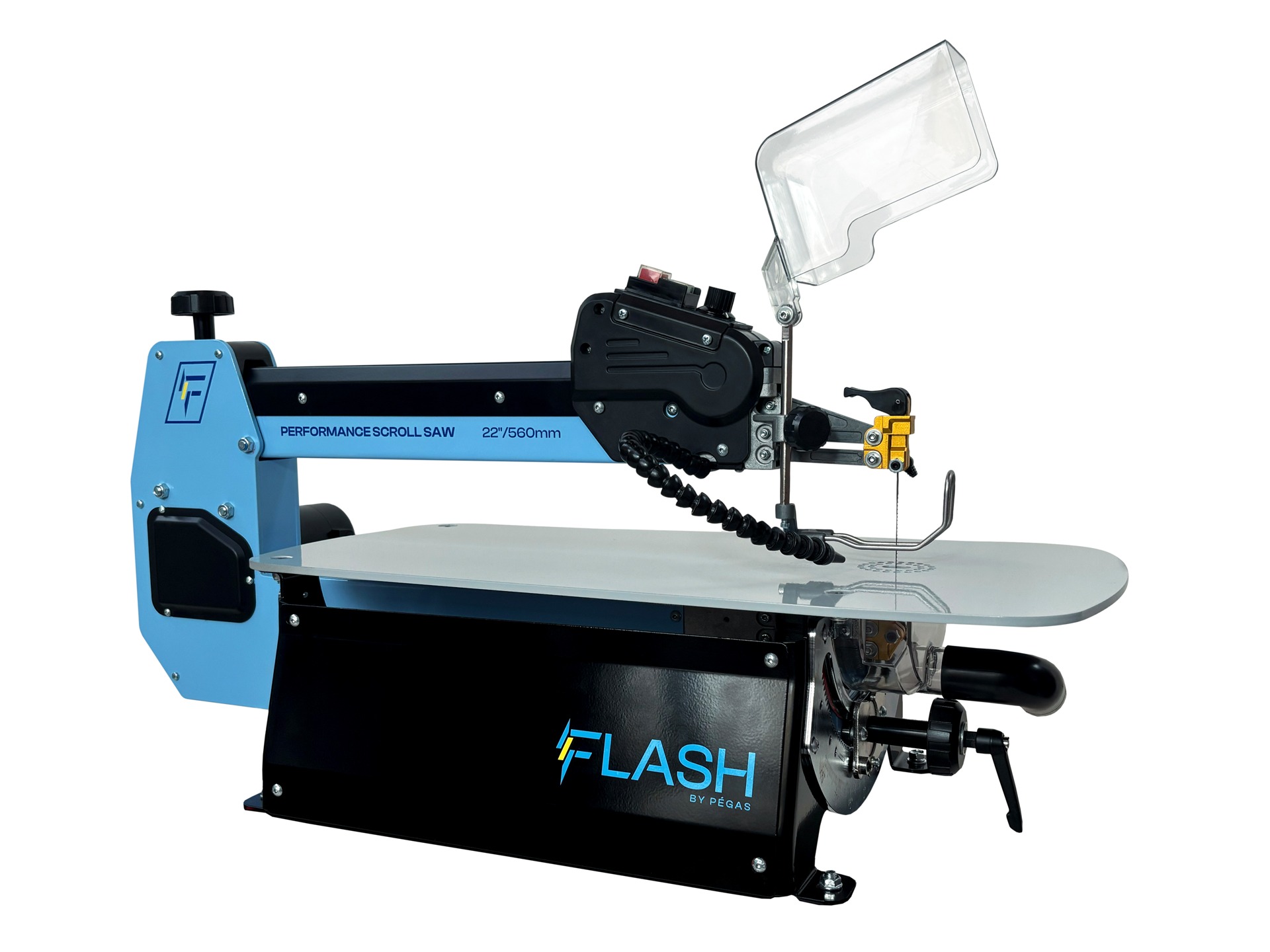 FLASH Dekupiersäge PERFORMANCE 22" / 560 mm mit Untergestell