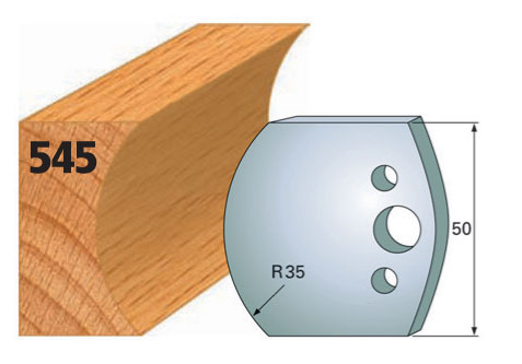 Profilmesser, B= 50 mm (1 Paar) Nr. 545