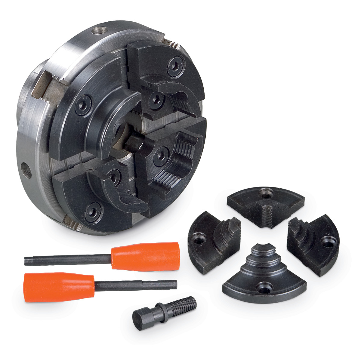 Holzstar Vier-Backenfutter Ø 100 mm M33 x 3,5, Set 2