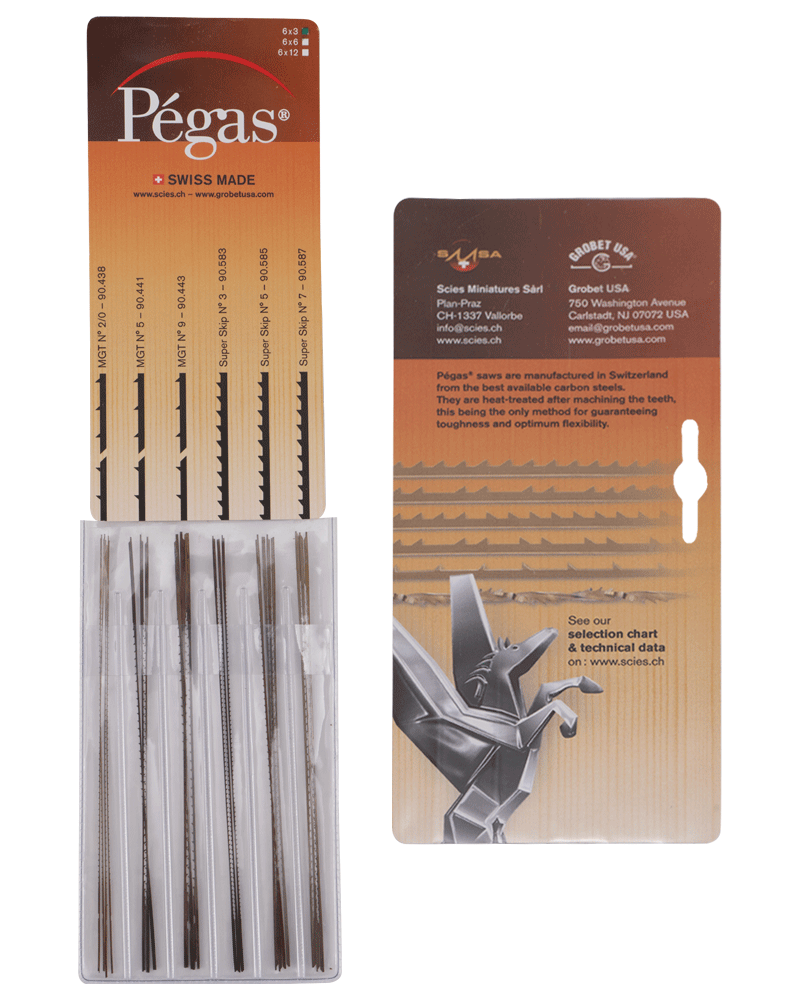 PEGAS Laubsägeblätter SET 90.6X12EX