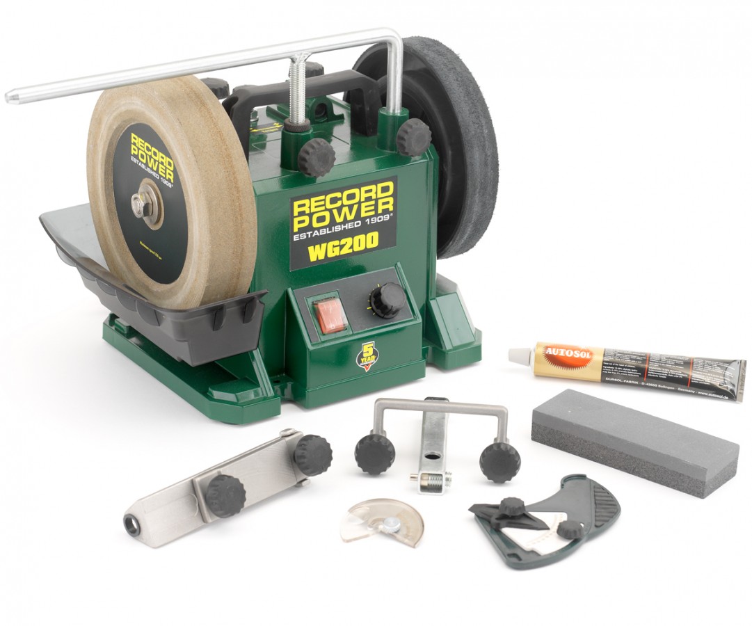 RECORD POWER Nass-Schleifmaschine WG200 SET-Aktion