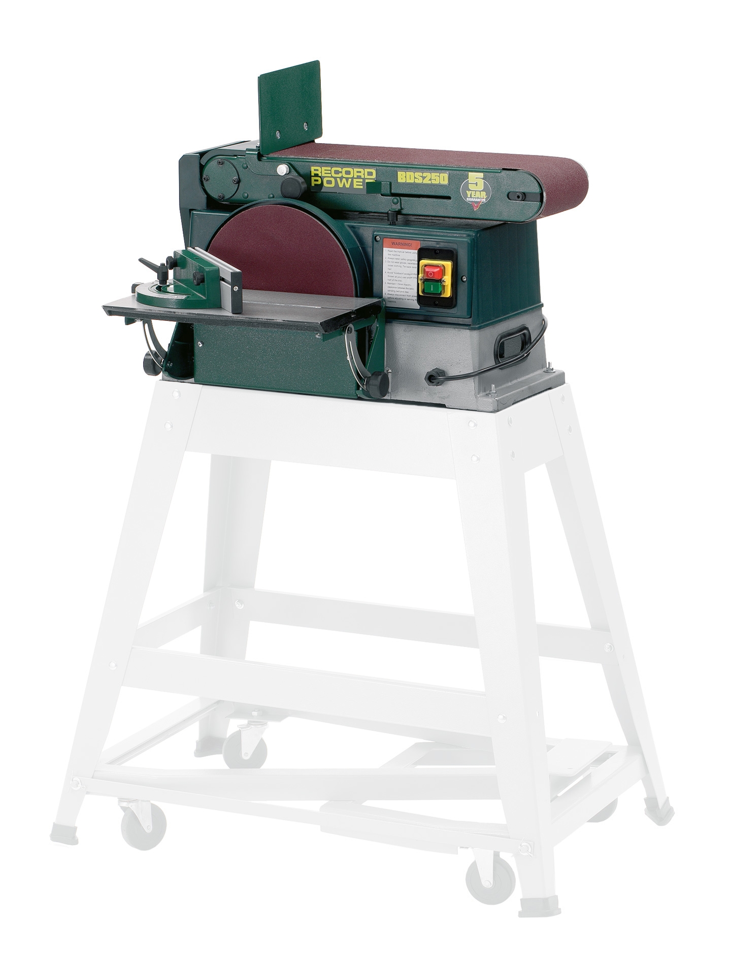 RECORD POWER Band- und Tellerschleifmaschine BDS250