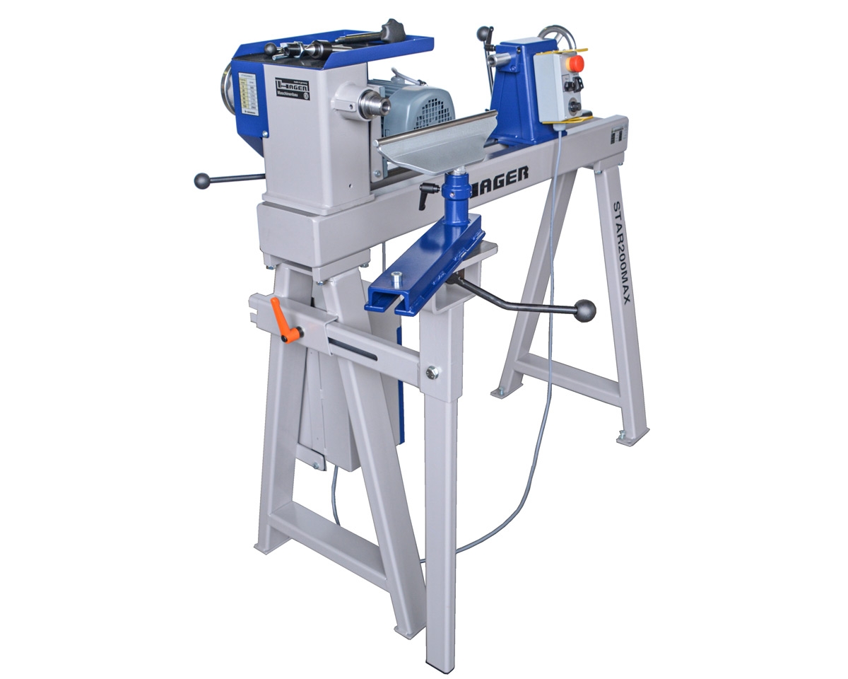 HAGER STAR200MAX Drechselmaschine Außendrehständer SET