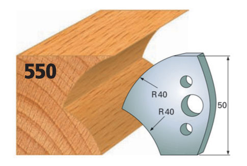 Abweiser, B= 50 mm (1 Paar) Nr. 550